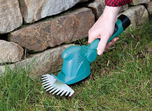 Actual product image Garten Meister 4in1 Battery Grass & Shrub Shears Set (Rechargeable battery operated)