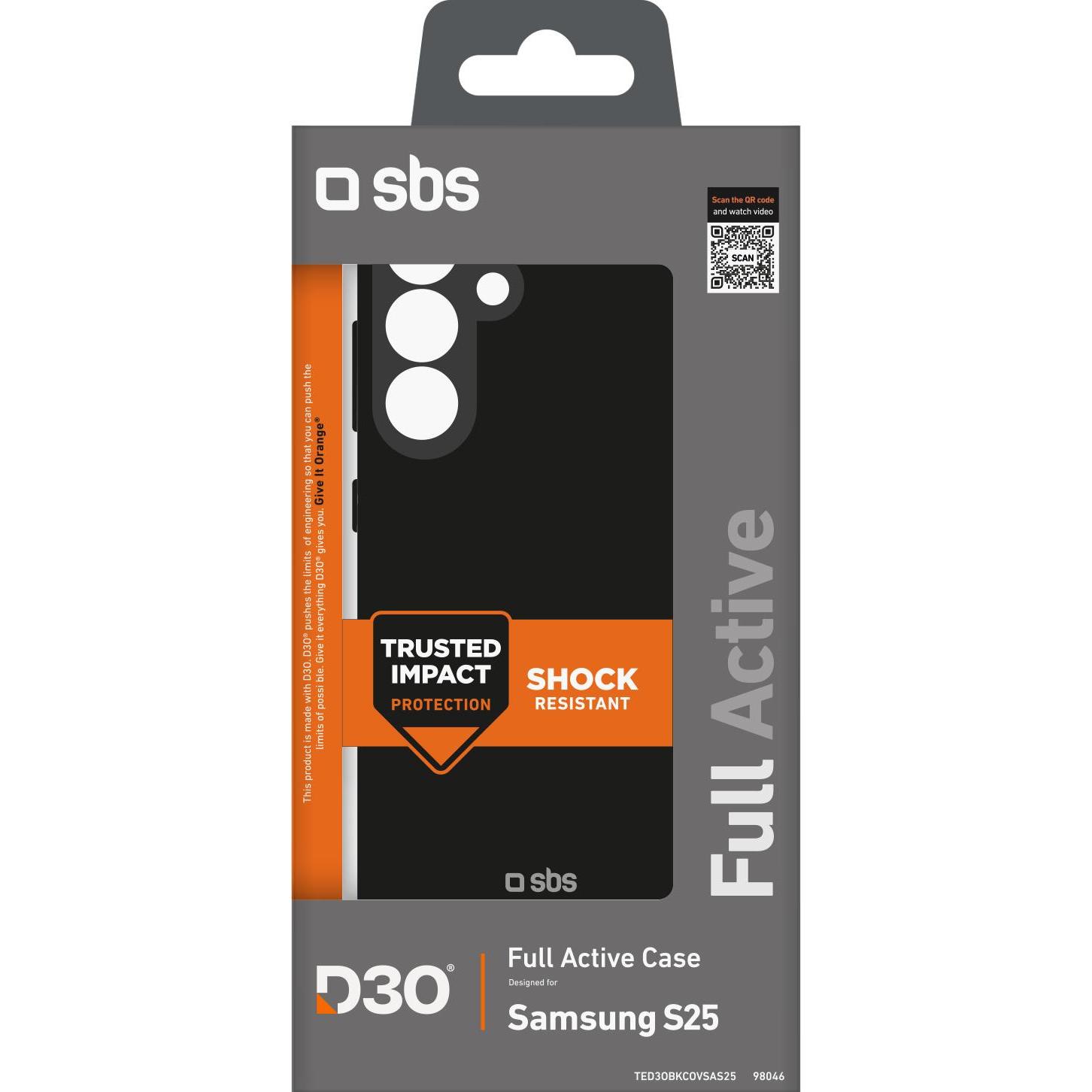 Thumbnail - SBS Schutzhülle (Samsung Galaxy S25), Smartphone Hülle, Schwarz