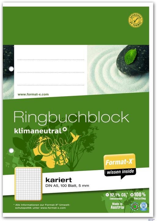 Actual product image Format-x Ring binder (A5, Checked)
