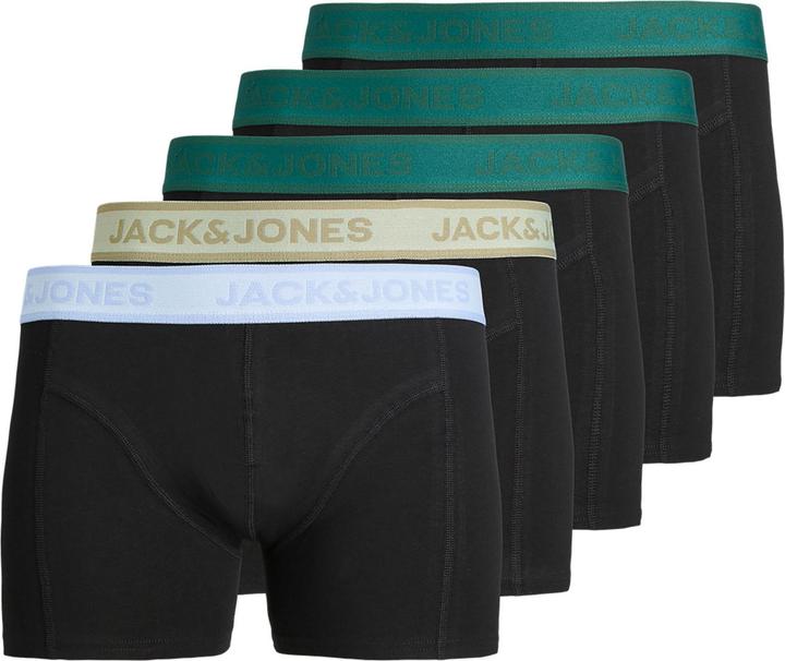 Immagine prodotto Jack & Jones Boxershort Casual Stretch JACWESLEY SOLID TRUNKS 5 PACK (M, Confezione da 5 pezzi)