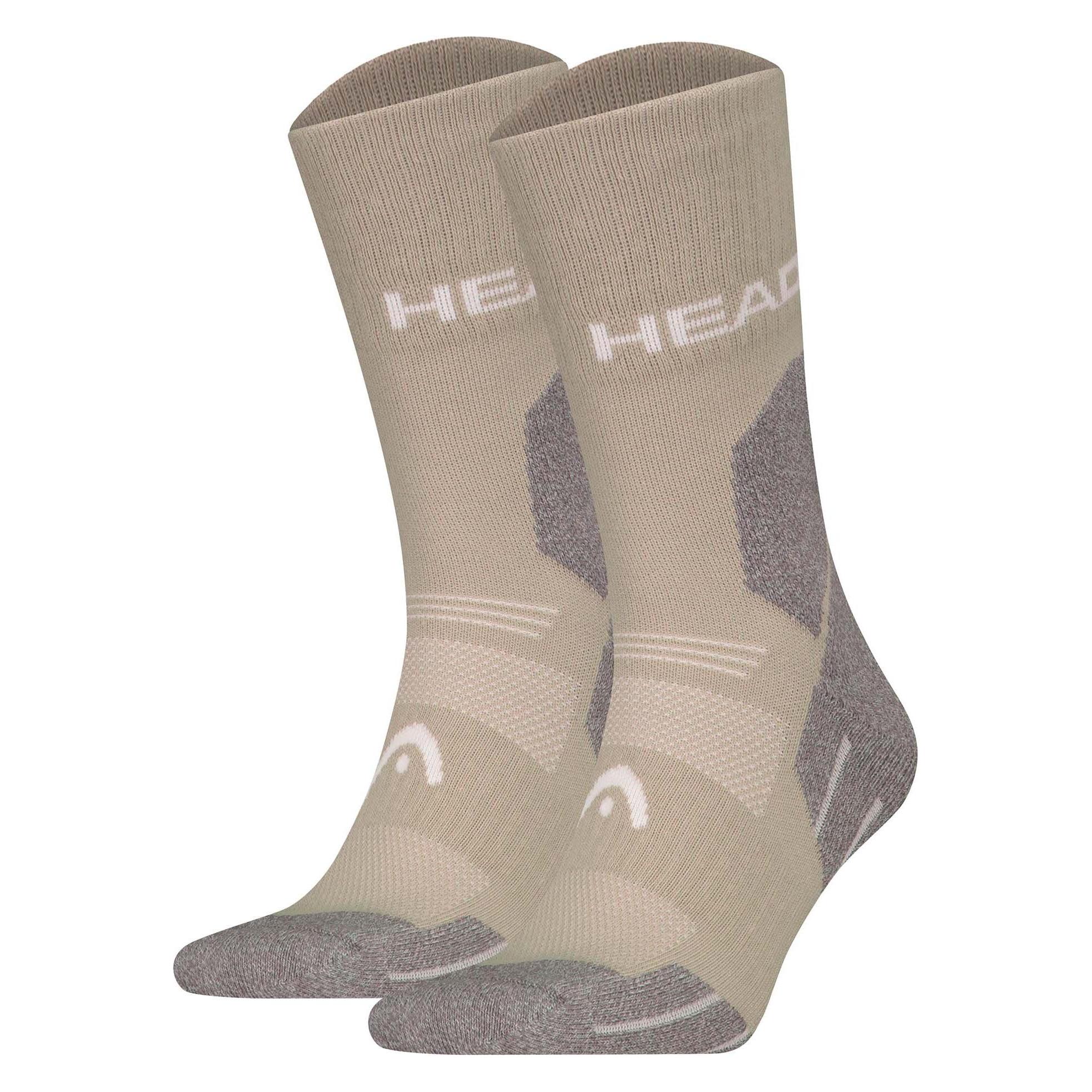 Head, Damen, Sportsocken, Hiking All Climates Crew 2P (39 - 42), Braun