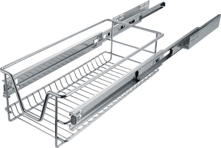 Actual product image tectake 2 Sliding wire baskets with drawer slides