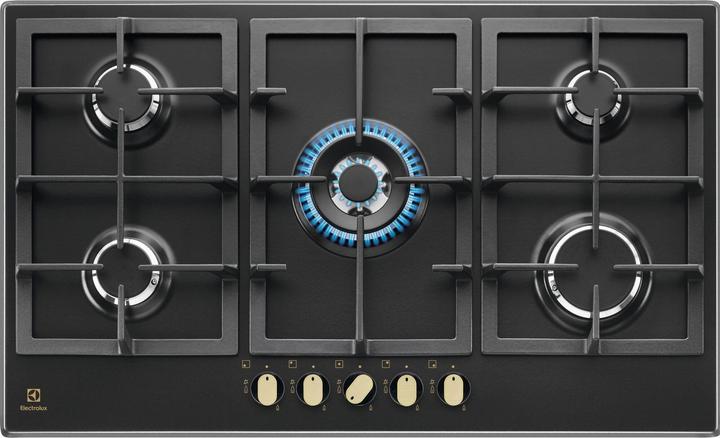 Actual product image Electrolux KGS9536RN Black Built-in 87 cm Gas 5 Cooker(s)