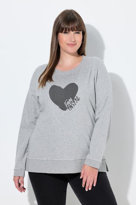 Actual product image Ulla Popken Heart Graphic Sweatshirt (58, 60)
