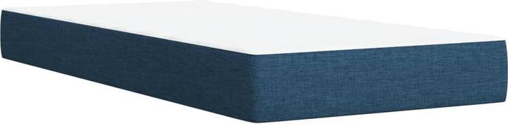 Produktbild VidaXL Boxspringbett Polsterbett Bett Einzelbett Matratze Blau 80x200cm Stoff (80 x 200 cm)