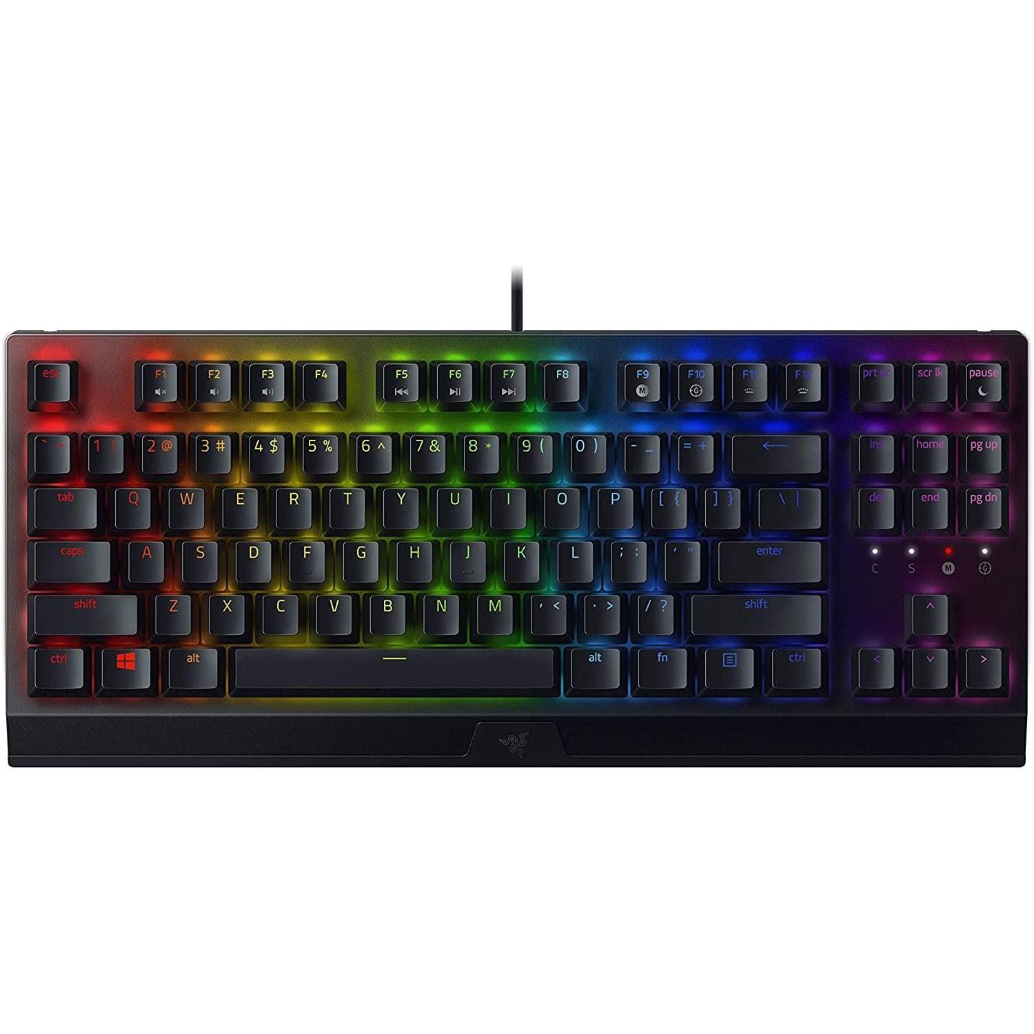 Razer BlackWidow V3 TKL (USA, Kabelgebunden), Tastatur, Schwarz