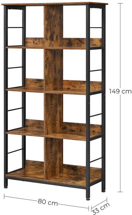 Produktbild Vasagle Bücherregal (33 x 88 x 149 cm)