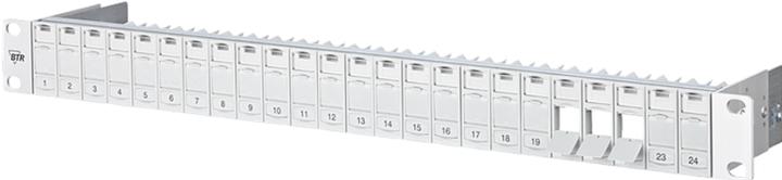 Image du produit Metz Connect BTR E-DAT Porte-modules 24 pcs. 1UH lgr Porte-modules pour 24 modules blindés gris clair