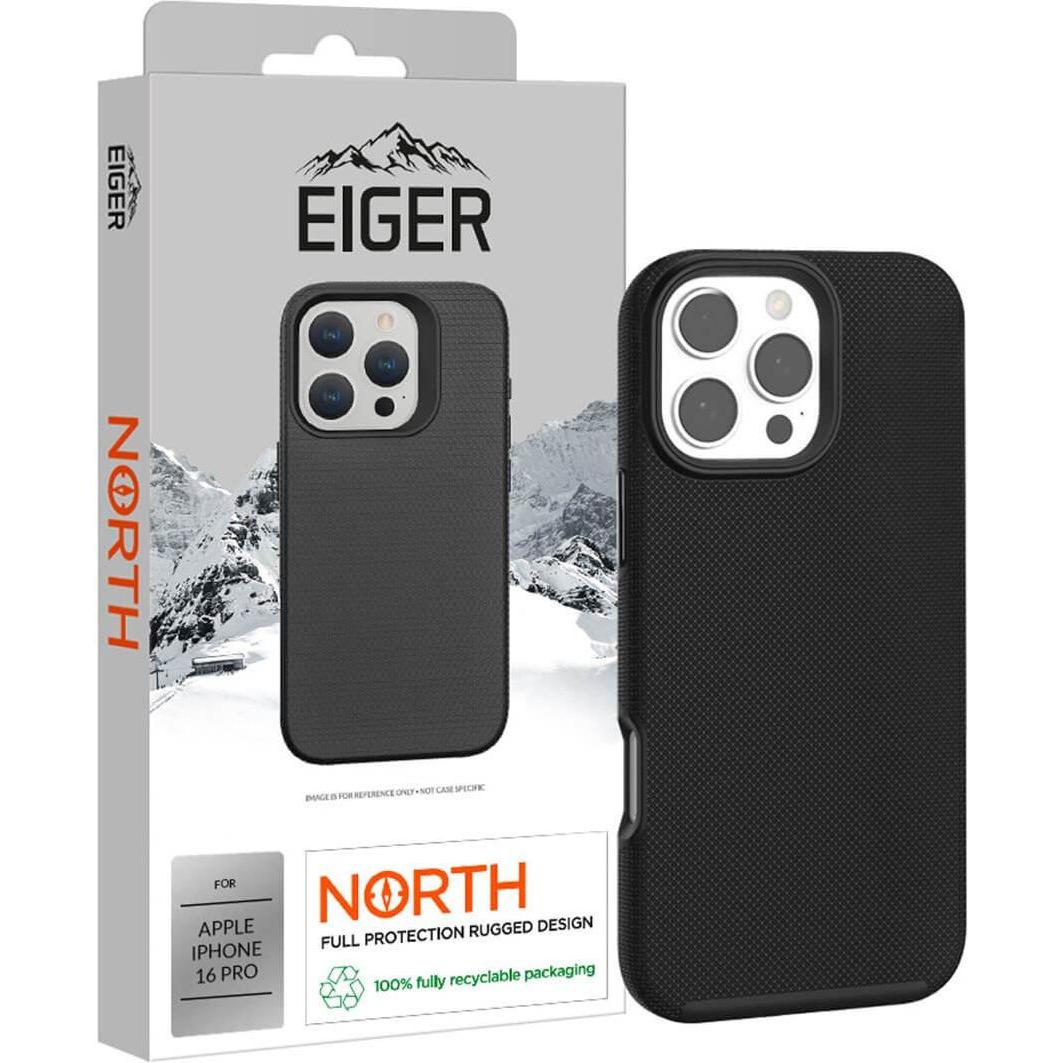 Thumbnail - Eiger North Case (Apple iPhone 16 Pro), Smartphone Hülle, Schwarz