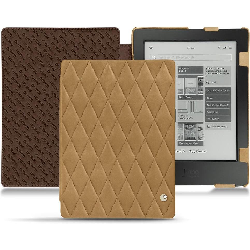 Noreve Lederschutzhülle horizontal (Aura H2O), Tablet Hülle, Braun