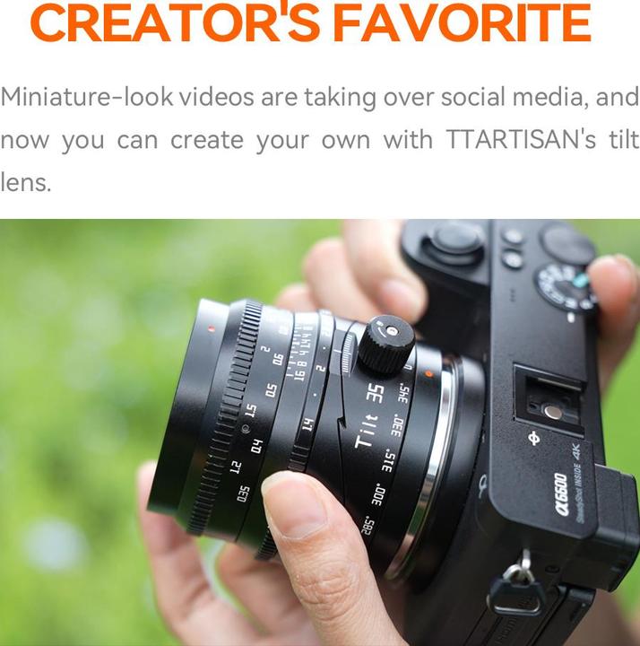 Image du produit TTArtisan Tilt 35mm f/1.4 APS-C - Nikon Z (Nikon Z, APS-C / DX)