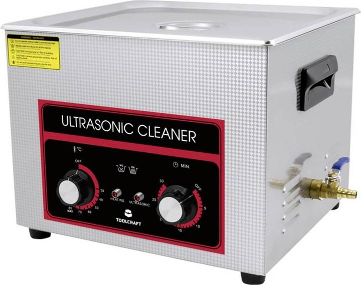 Productafbeelding Toolcraft USC-1500 Ultraschallreiniger Bürobedarf, Schmuck, Werkstatt 360 W 15 l (40 kHz, 15000 ml)