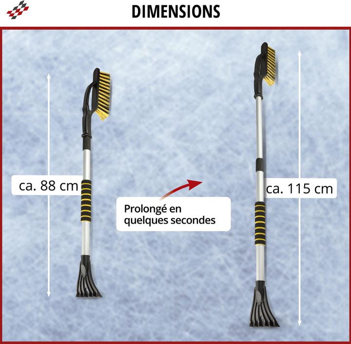 Produktbild Walser Schneebürste mit Eiskratzer, Auto-Eisschaber, PKW-Schneebesen 88-115cm