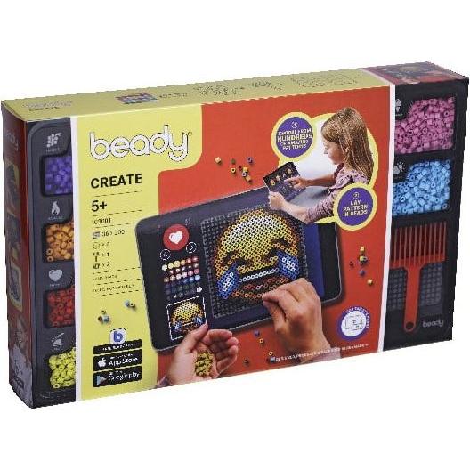 Hama Beady - Create - 10.800 perline, 4 piastre e 1 raschietto (390402)