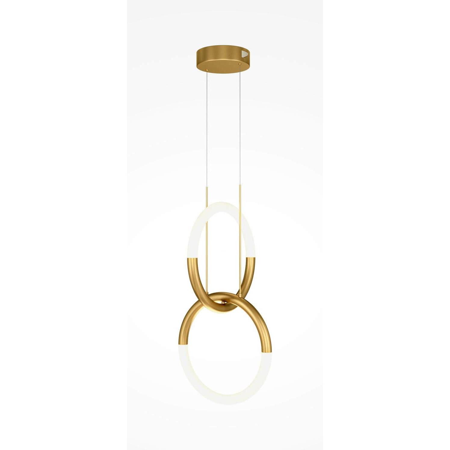 Thumbnail - Maytoni, Pendelleuchte, Node LED Pendelleuchte, Hängeleuchte 2x 18W Gold-Farbe 90Ra Warmweiss (1200 lm)