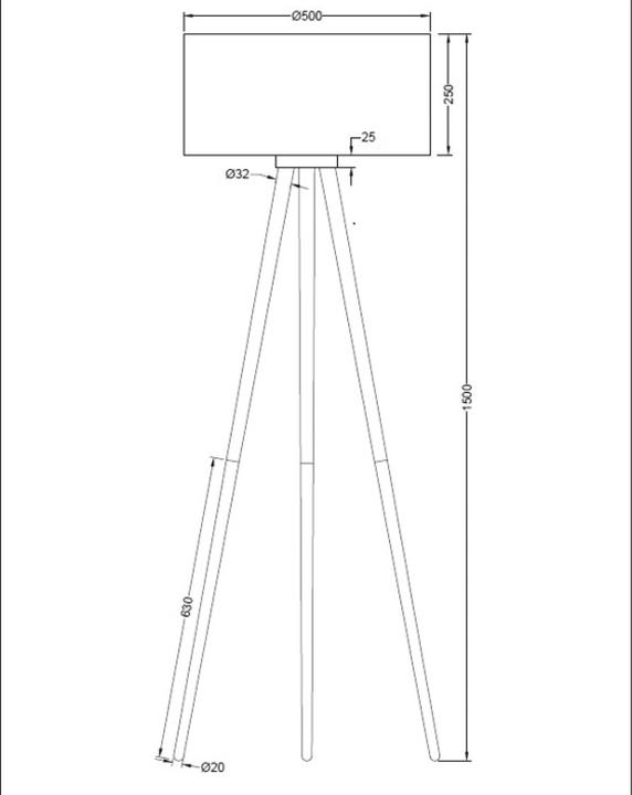 Produktbild Nino Leuchten Stehleuchte Stabilo (E27)