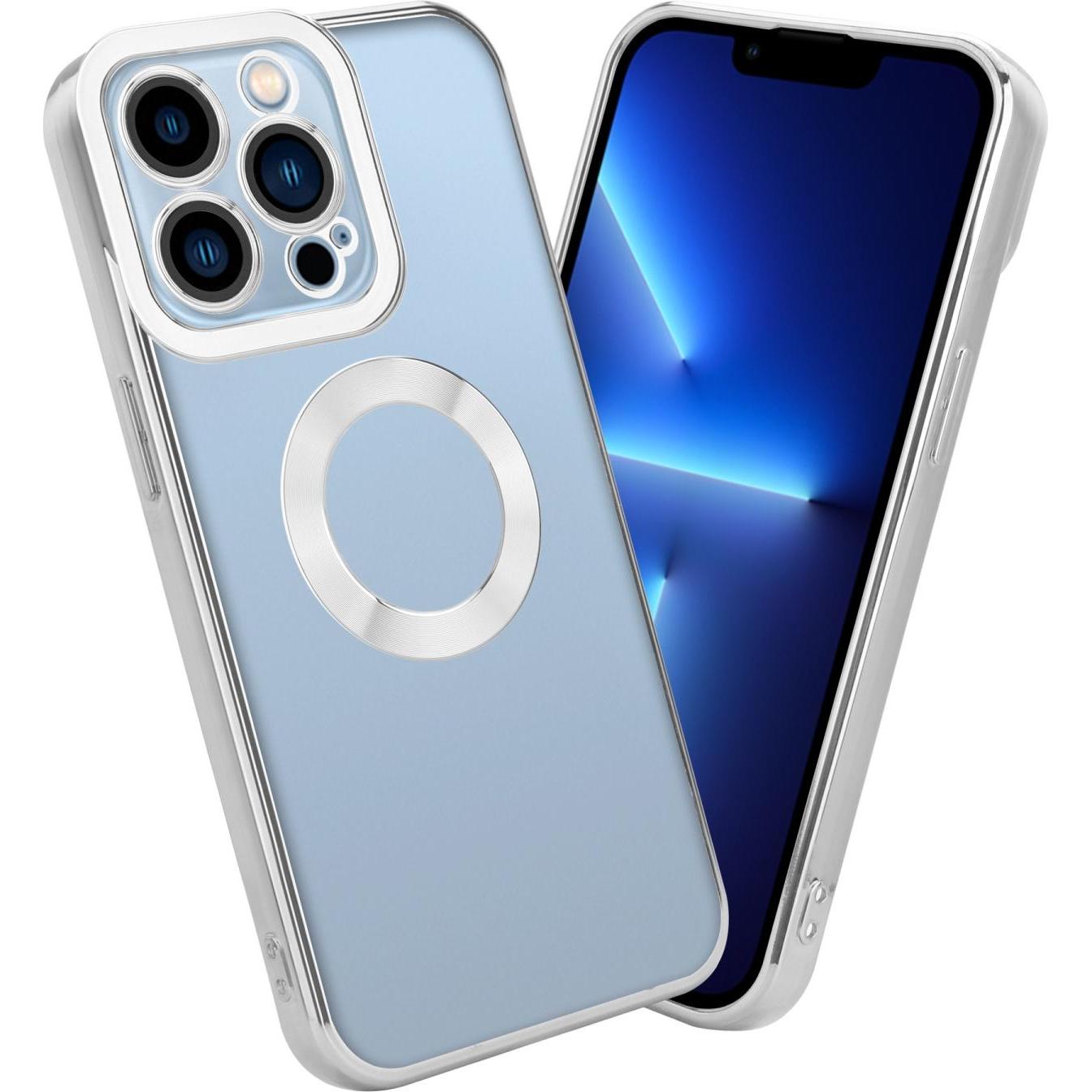 Cadorabo TPU Hülle Chrome mit Kameraschutz für Apple iPhone 13 PRO MAX (Apple iPhone 13 Pro Max), Smartphone Hülle, Tran...