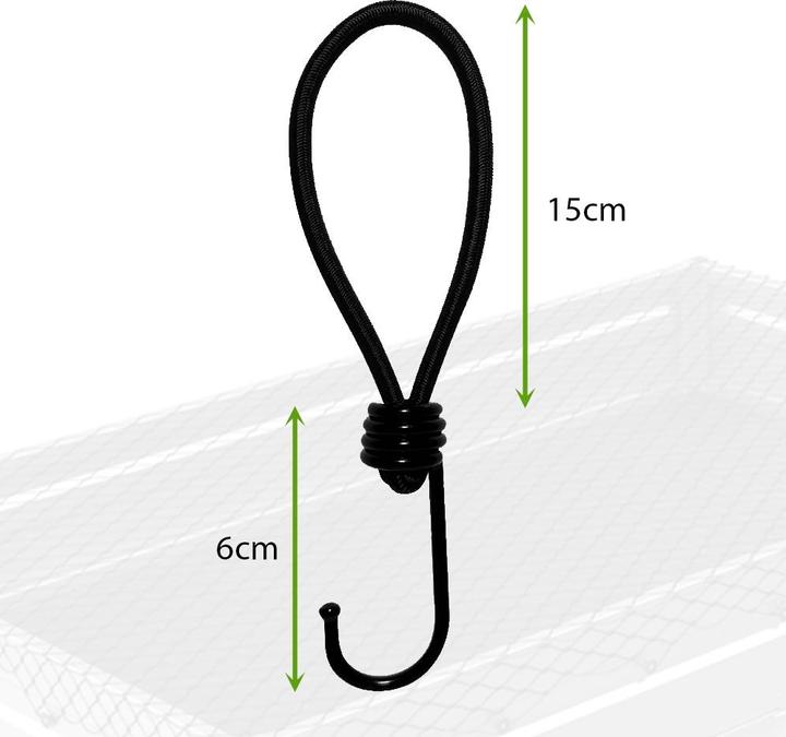 Produktbild Offgridtec 25 Stk. Spanngummi 15cm Expander mit Haken 5mm Universal Ladungssicherung für Planen und Anhängern