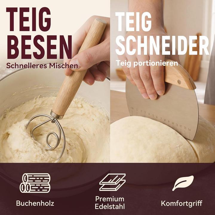 Produktbild Brotbackset mit Gärkorb und Sauerteig Starterset