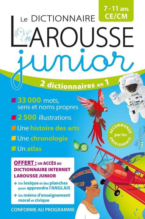 Le dictionnaire Larousse junior, 7-11 ans, CE-CM (Français, Collectif, 2025)