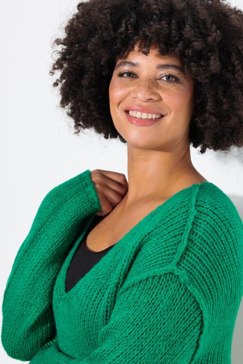 Produktbild Angel of Style Pullover, oversized, Ballonärmel, V-Ausschnitt. (48)