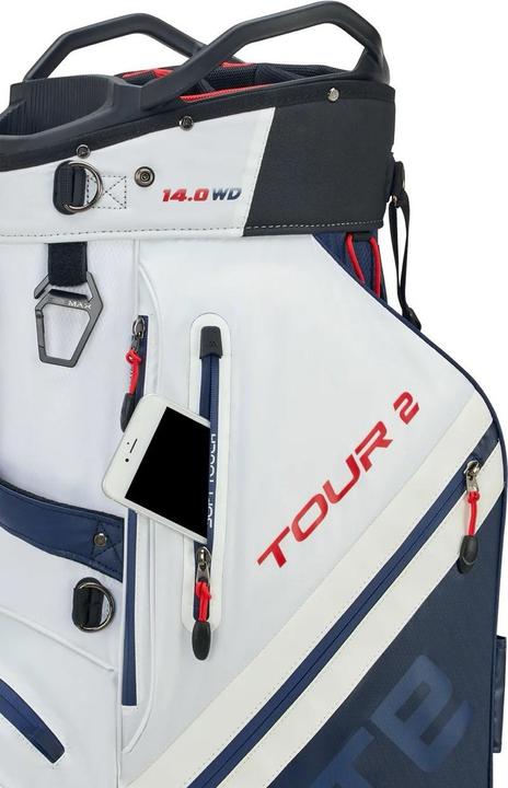Produktbild Big Max Dri Lite Tour 2 Cartbag Weiss/Navy/Rot