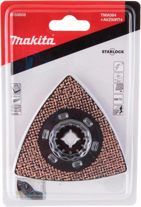 Produktbild Makita B-69808 RIFF sanding plate 90 TMA084, TC / HM GRIT # 40, STARLOCK, for wood paint, fiberglass (40)