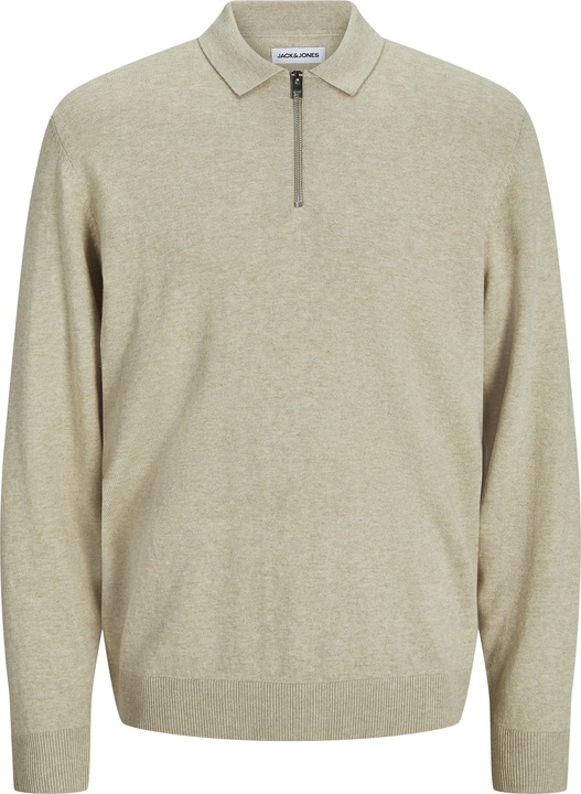 Jack & Jones Jjeemil Knit Polo Half Zip Ls Noos