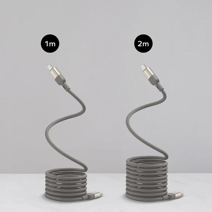 Produktbild Momax Mag Link Ladekabel Typ-C zu Typ-C - Titanium (1 m, 100 W)