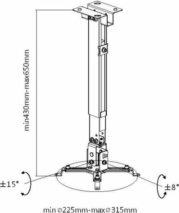 Produktbild equip Befestigungskit (Wand-/Deckenhalterung) für Projektor (Wand)