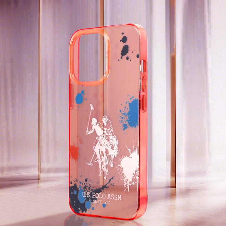 Actual product image U.S. Polo H3442 Splatter Horse Case (Apple iPhone 14 Pro)