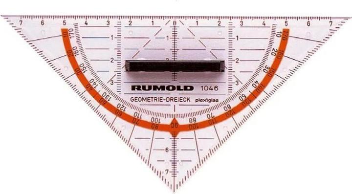 Rumold Triangle géo avec poignée (16 cm, Matières plastiques)