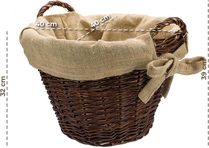 Image du produit Bogateco Panier à bois en osier
