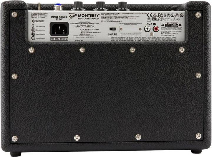 Actual product image Fender Monterey 120W black BT