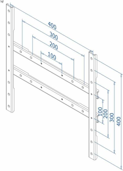 Produktbild Neomounts Fpma-Vesa425 (Wand, 60", 20 kg)