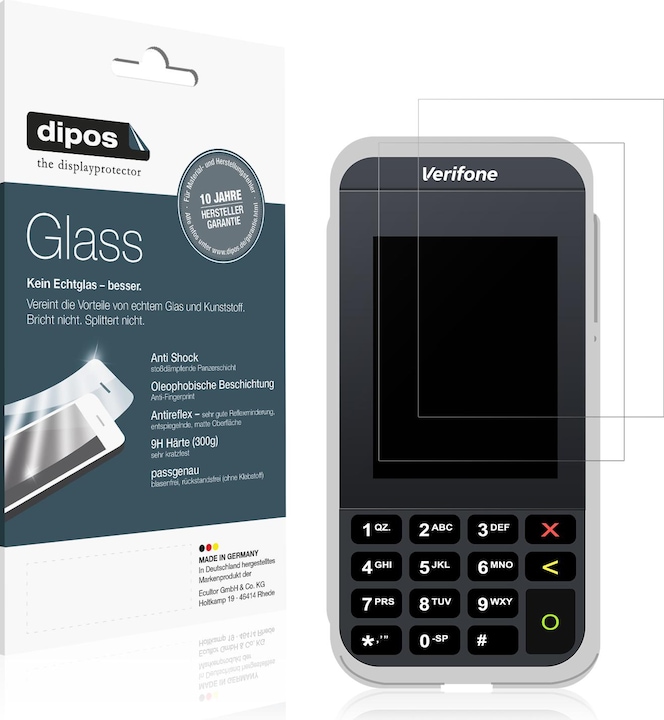 Actual product image Dipos Anti-Shock Screen Protector Matte (1 Piece, Verifone e285)