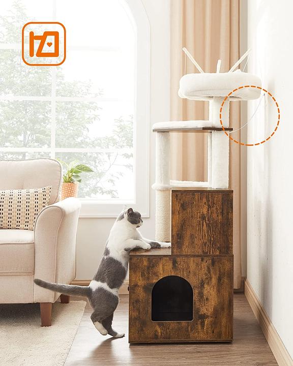 Immagine prodotto Feandrea Mr. Kittens (140 cm, Nero, Marrone rustico)
