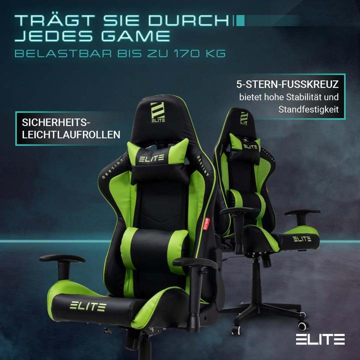 Image du produit Elite MG200 Destiny, Noir/Vert