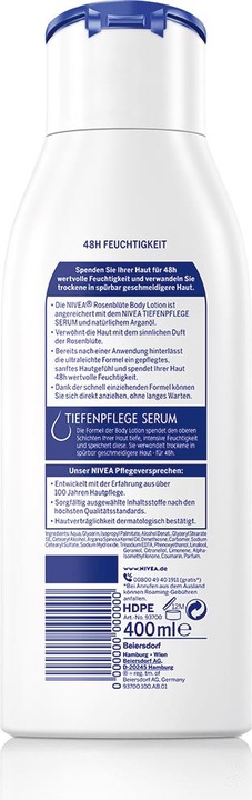 Produktbild NIVEA Body Lotio Rosenblue Pfle Fl 400ml (Körperlotion, 400 ml)