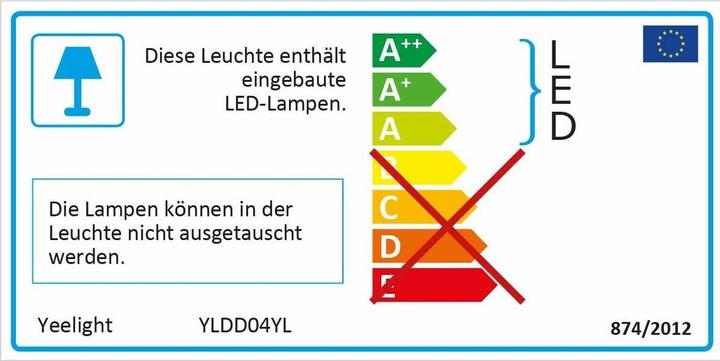 Energie-Label Yeelight LED Stripe (Mehrfarbig, 200 cm, Indoor)