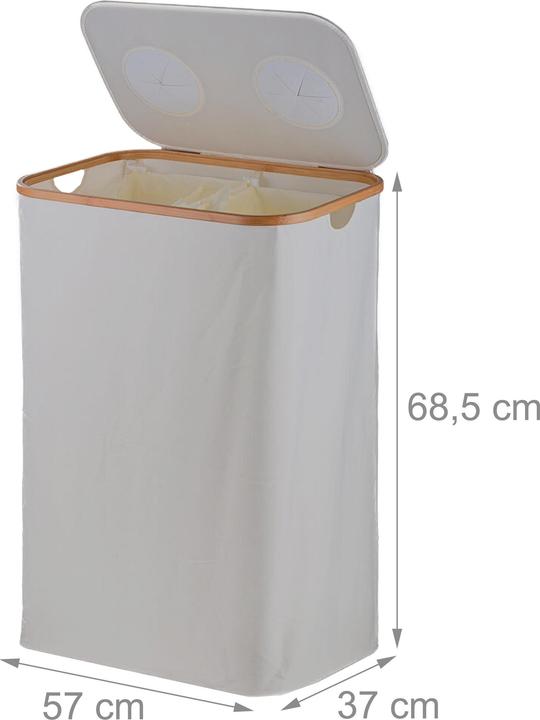 Produktbild Relaxdays Pfandflaschen-Sammelbehälter 2 Fächer (140 l)