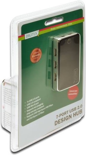 Produktbild Digitus USB 2.0 Hub (USB-A, 7 Ports)