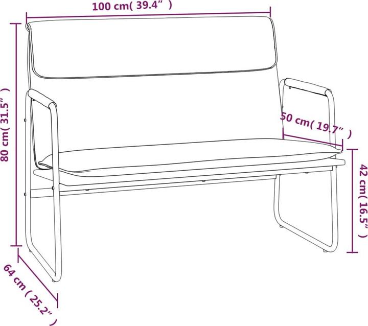 Actual product image vidaXL Sitzbank (64 cm)