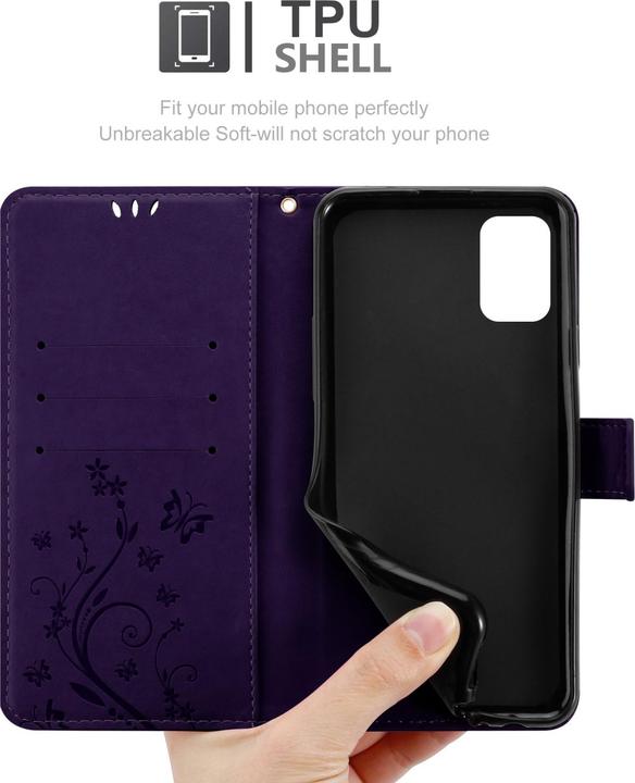 Actual product image Cadorabo Flower Book cover (Motorola Moto G10, Motorola Moto G30)