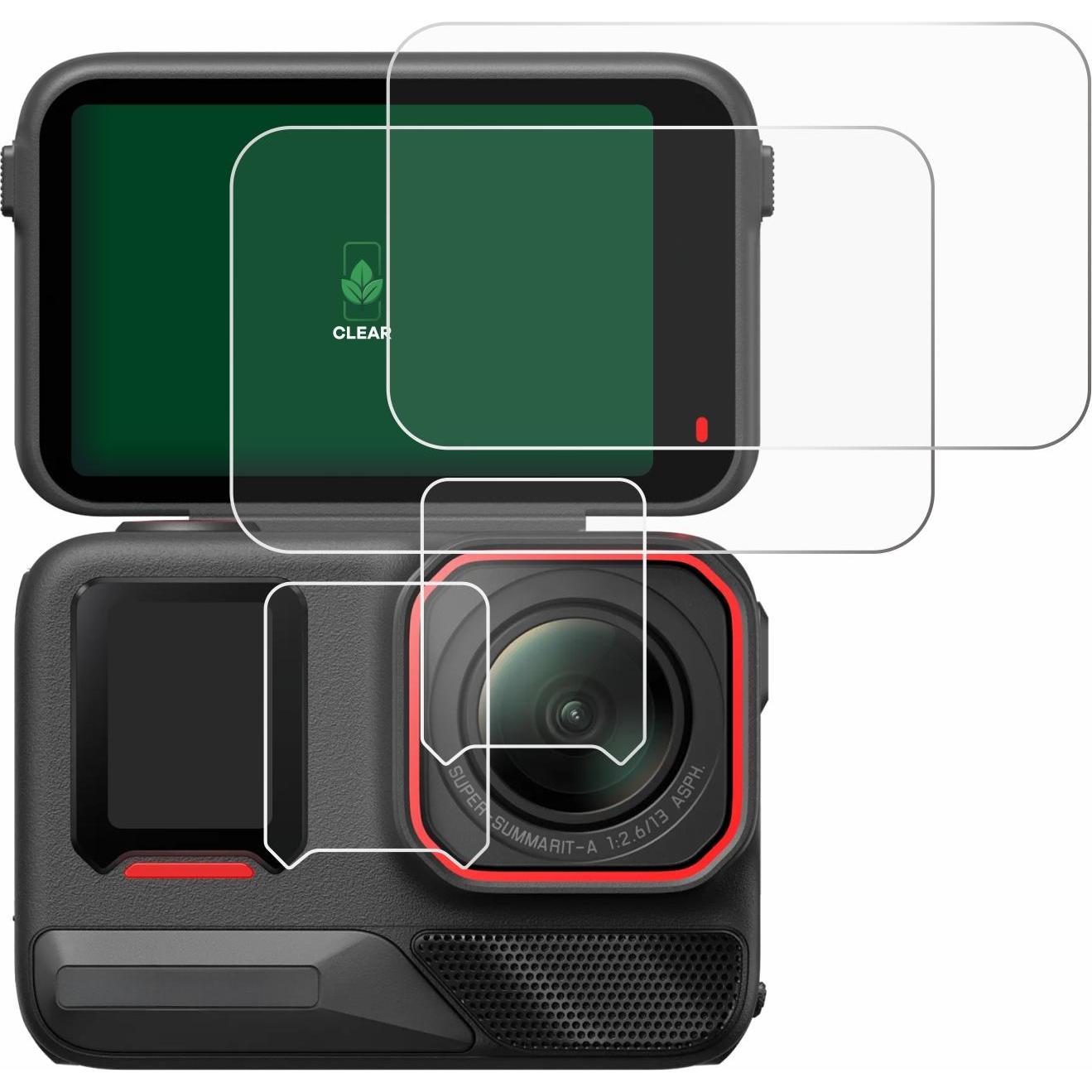 Thumbnail - ScreenLeaf Schutzfolie nachhaltiger Displayschutz Displayschutzfolie Folie Klar Transparent, Action Cam Zubehör, Transpa...