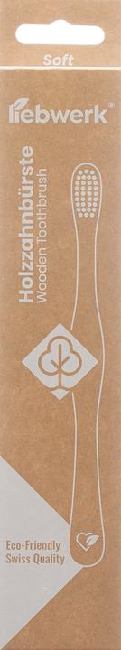 Actual product image Liebwerk Wooden toothbrush Soft Leaf (Soft, 1 x)