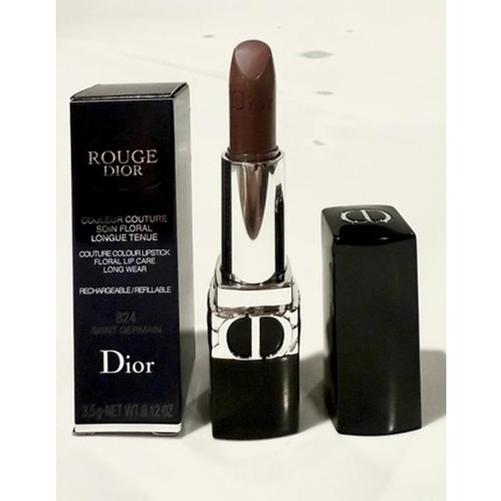 Dior Rouge nachfüllbarer floraler Pflegelipstick (824 Saint Germain)