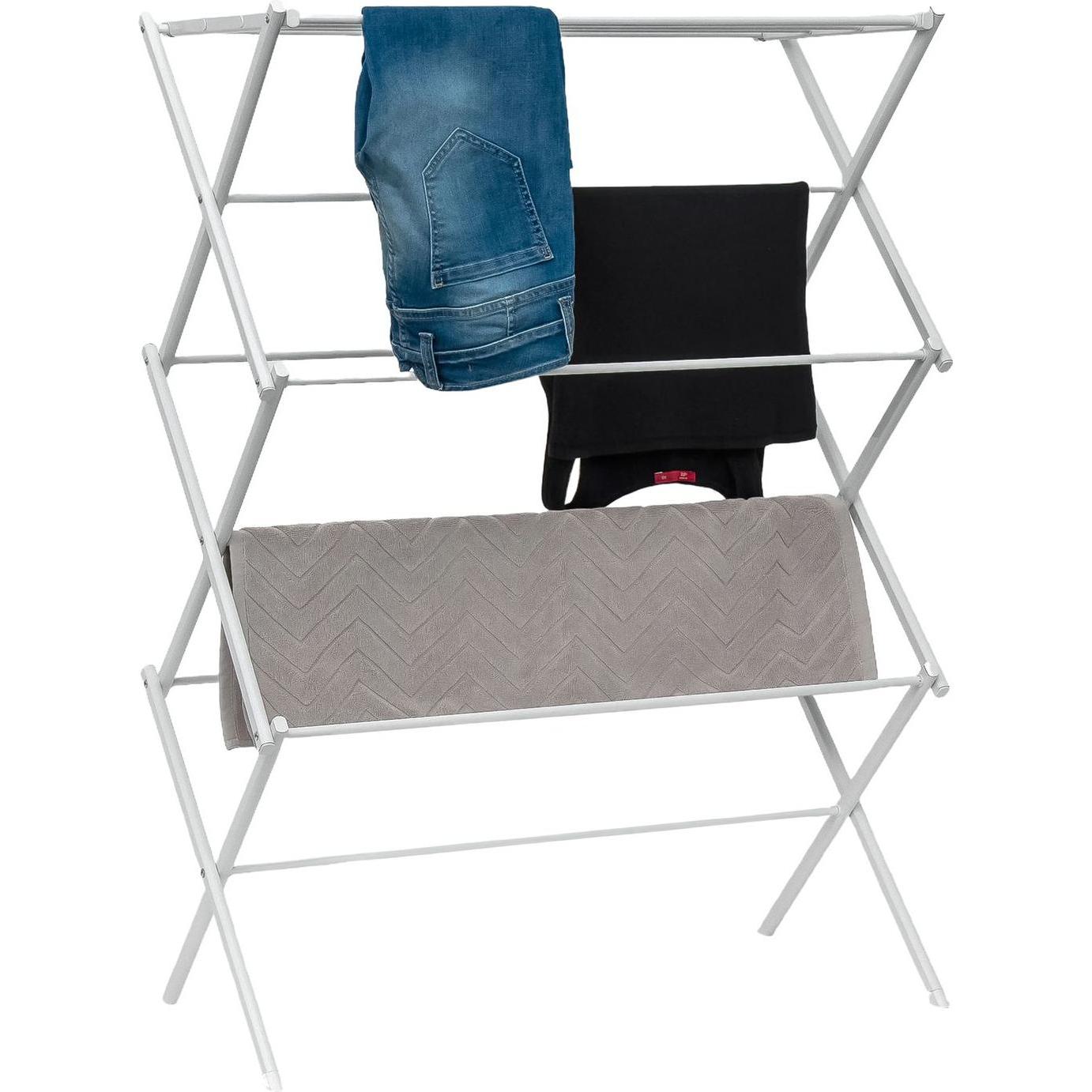 Intirilife Wäscheständer klappbar, Wäscheständer, Weiss
