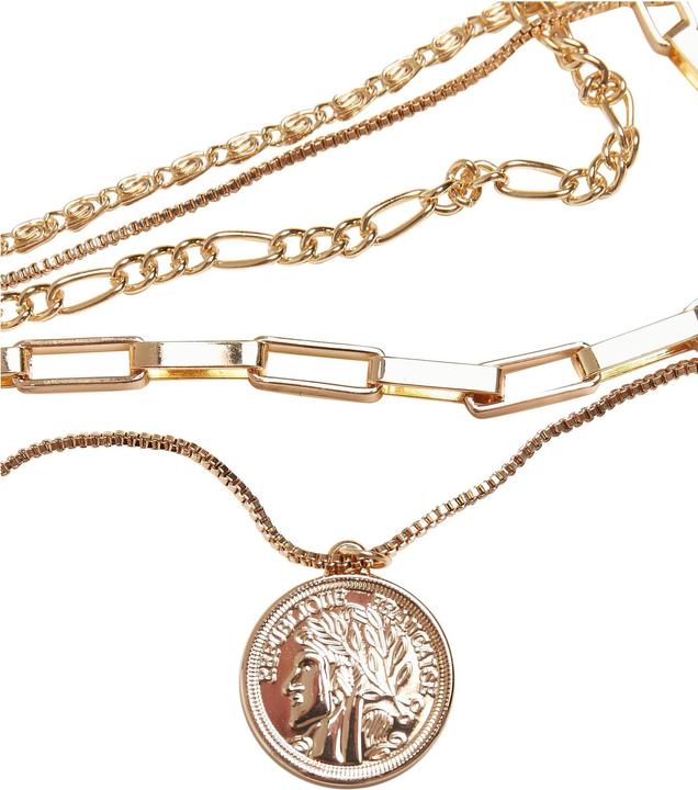 Produktbild Urban Classics Coin Layering Necklace (Array, Oberstoff 1: 70% Eisen 30% Zink Legierung)