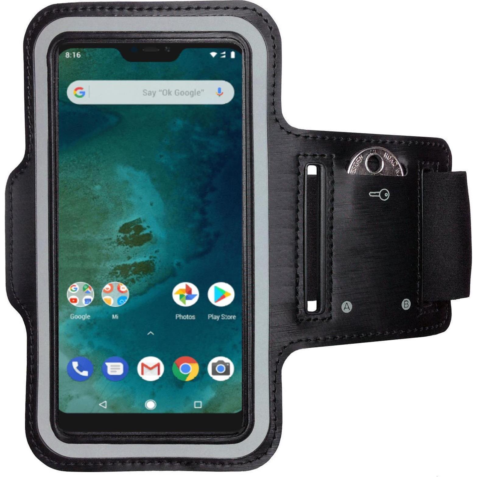CoverKingz Sportarmband für Xiaomi Mi A2 Lite, Smartphone Sportarmband, Schwarz